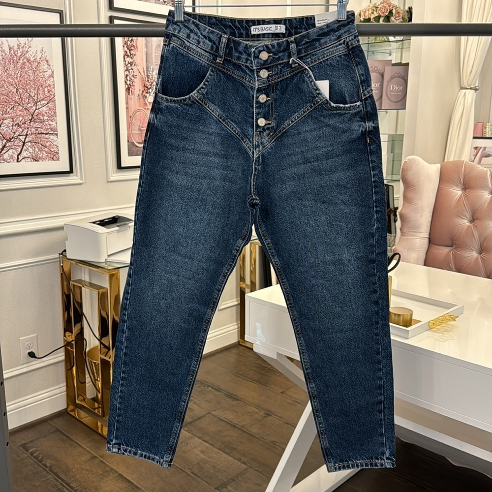 NWT HIGH RISE JEANS SIZE 8 - Picture 13 of 17